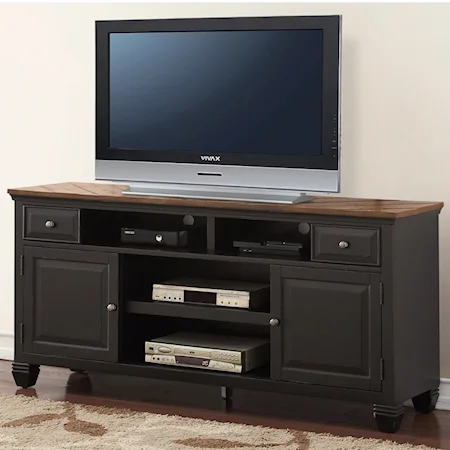 68" TV Stand with 4 Shelves